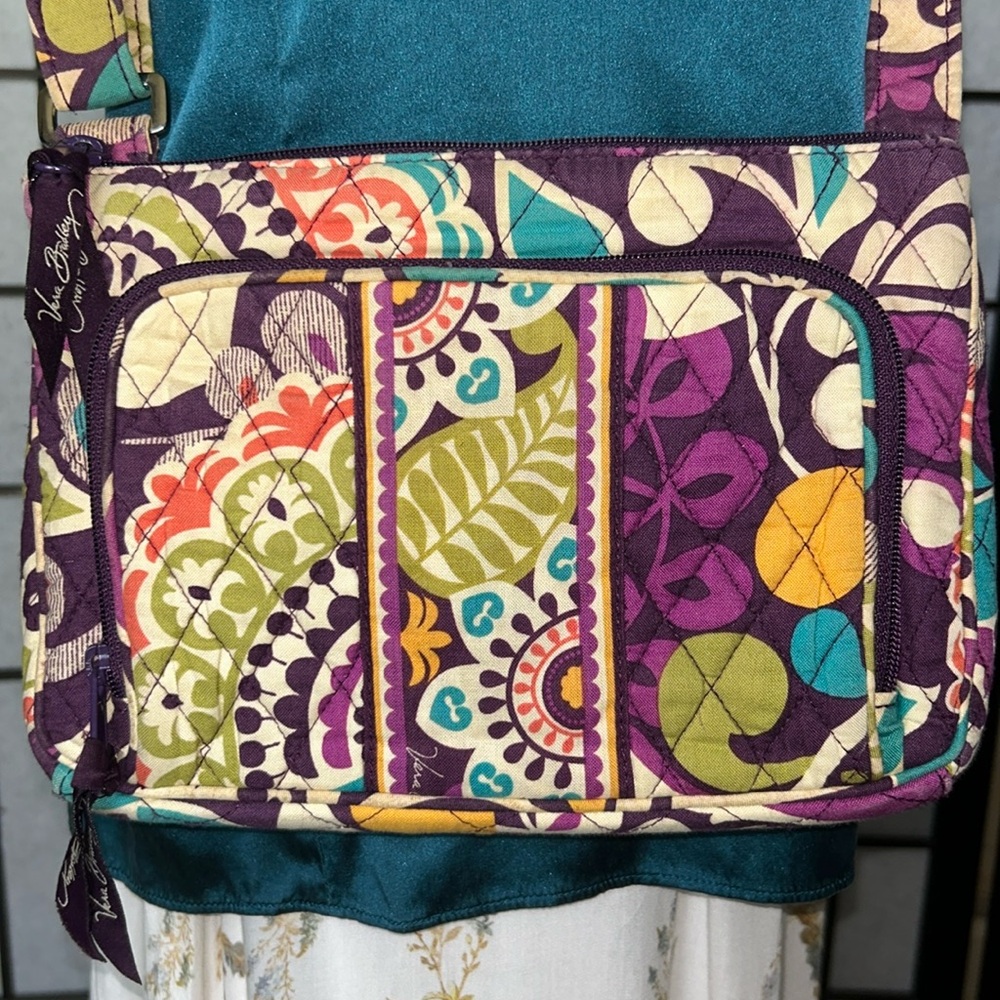 Vera Bradley Cross Body Bag Plum Crazy (Retired)